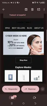 Mask20 coupon verification screenshot