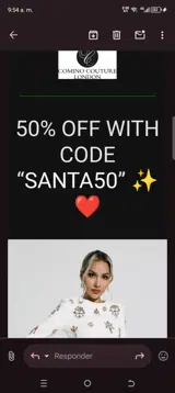 Santa50 coupon verification screenshot