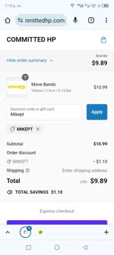 Mikept coupon verification screenshot