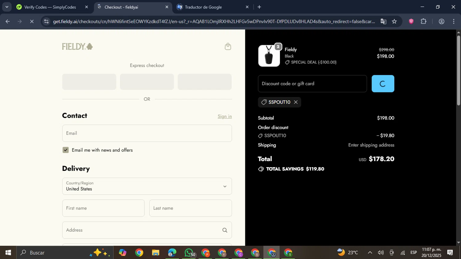 Compass AI promo code screenshot showing code SSPOUT10 applied at Compass AI checkout page. Uploaded by SimplyCodes community member GloriousDefender7889 on Dec 21, 2025