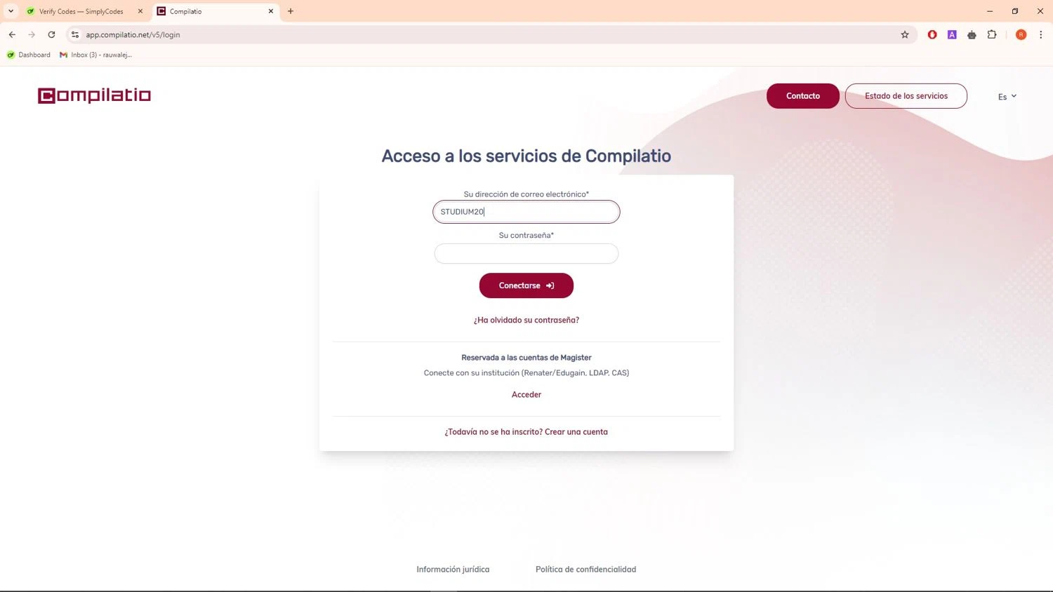 Compilatio checkout page showing Compilatio promo code box | Screenshot taken by SimplyCodes community member on Aug 21, 2024