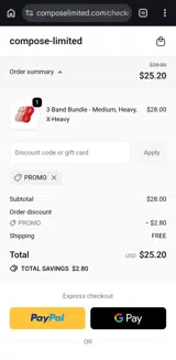PROMO coupon verification screenshot