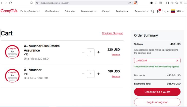 CompTIA Promo Codes - 10% Off (4 Verified) Feb 2026