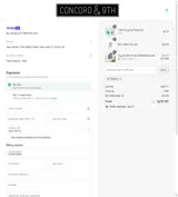 Concord & 9th coupon verification screenshot