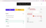 Concord & 9th coupon verification screenshot