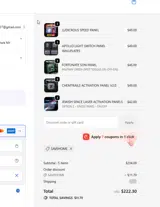 CONCORD AEROSPACE coupon verification screenshot