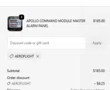CONCORD AEROSPACE coupon verification screenshot