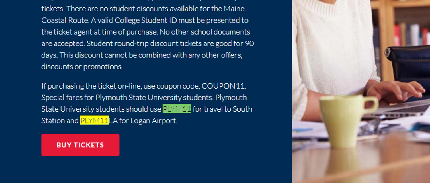 Concord Coach Lines checkout page showing Concord Coach Lines promo code box | Screenshot taken by SimplyCodes community member on Dec 10, 2024