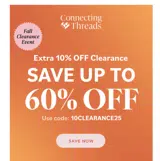 10Clearance25 coupon verification screenshot