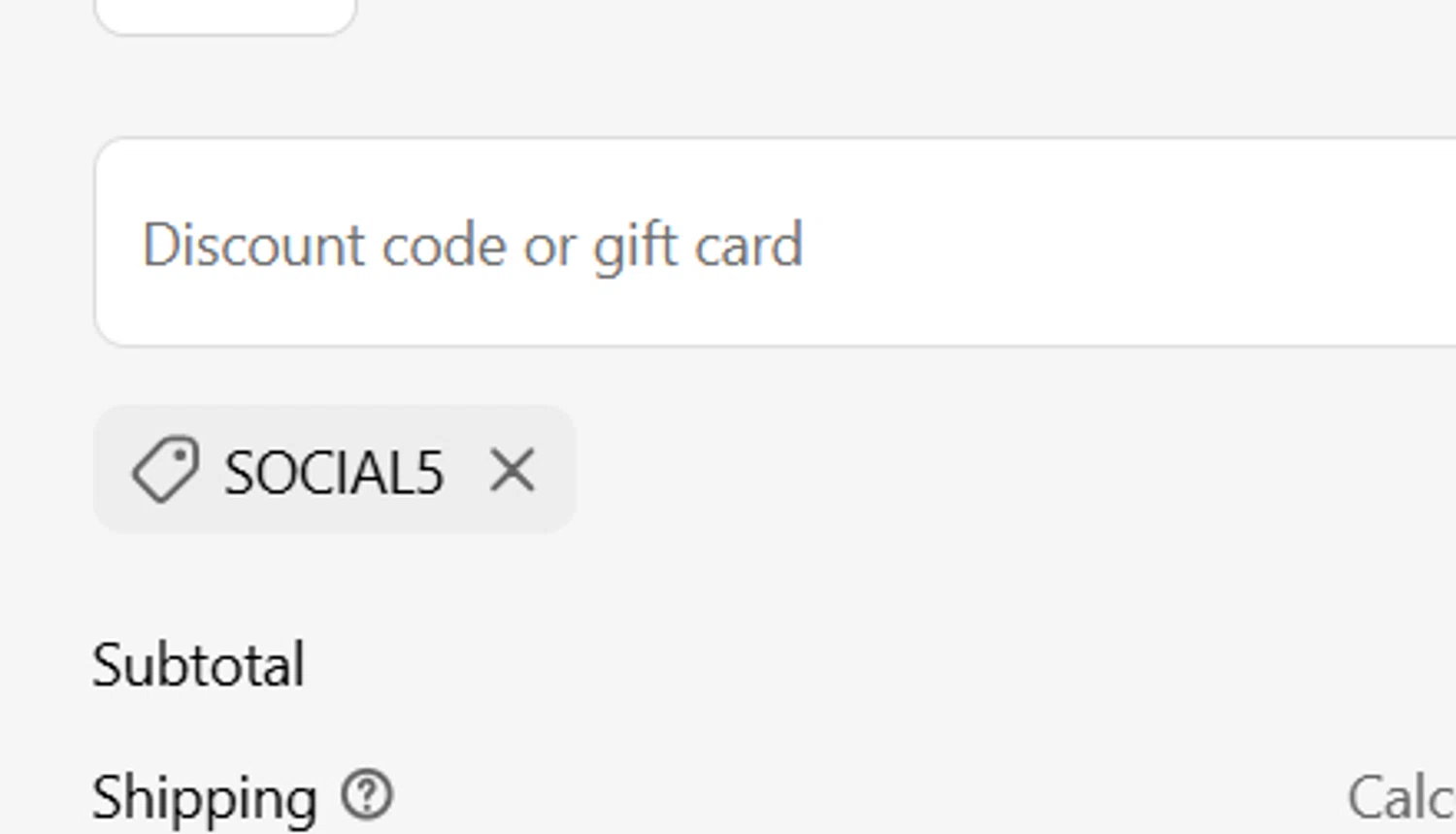 Consiglio's Kitchenware discount code screenshot showing code SOCIAL5 applied at Consiglio's Kitchenware checkout page. Uploaded by SimplyCodes community member PromoPioneer5927 on Apr 17, 2025