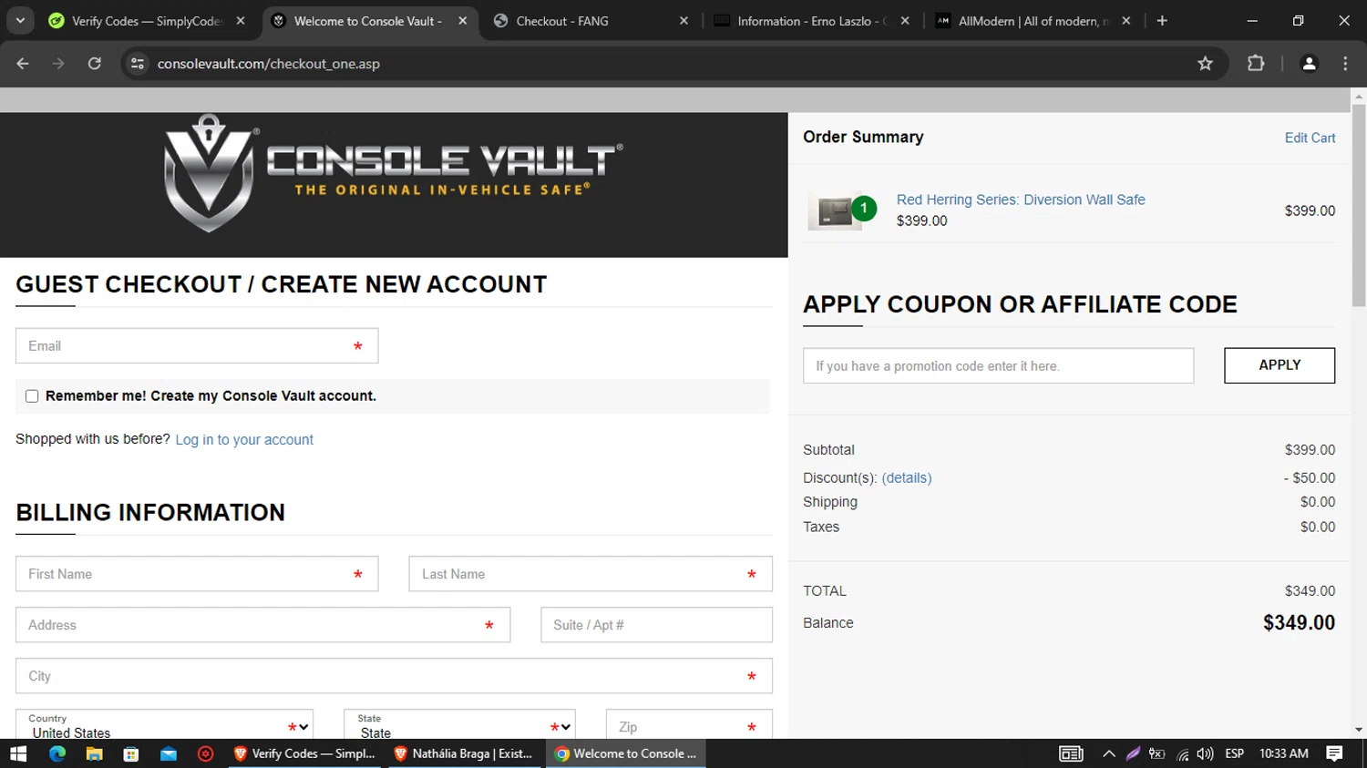 how to use Console Vault coupons