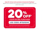 Constructive Playthings coupon verification screenshot
