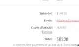 FLASH20 coupon verification screenshot