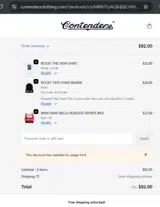 BINM02177 coupon verification screenshot