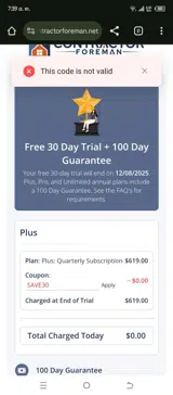 SAVE30 coupon verification screenshot