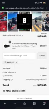NAHUATL coupon verification screenshot