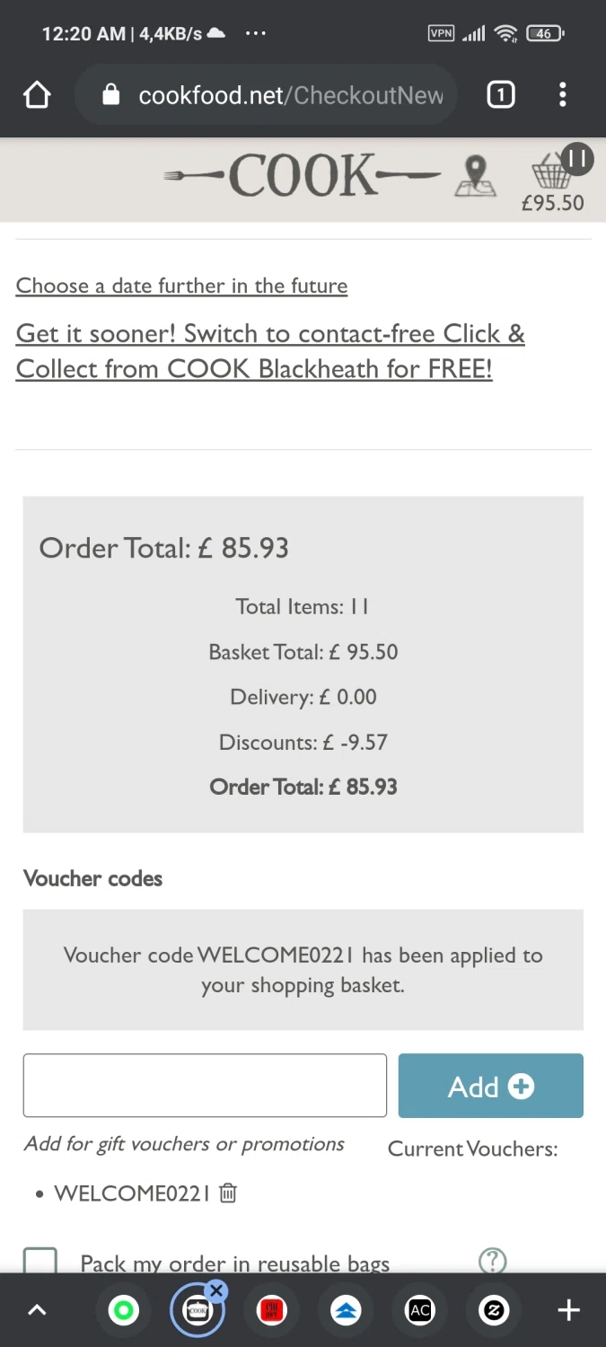 how to use COOKs coupons