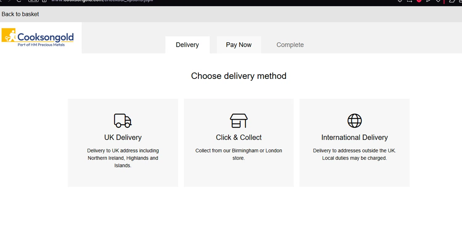 Cooksongold discount code screenshot showing code WELCOME10 applied at Cooksongold checkout page. Uploaded by SimplyCodes community member THEBANANA on Jun 6, 2025