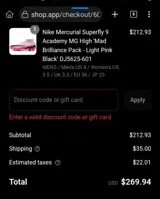 WITCHY300 coupon verification screenshot