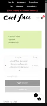 sammy20%off coupon verification screenshot