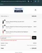 MOCHA15 coupon verification screenshot