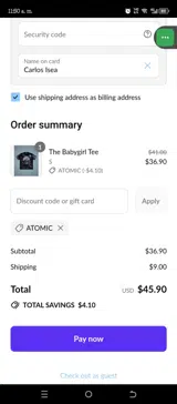 Cool Shirtz coupon verification screenshot