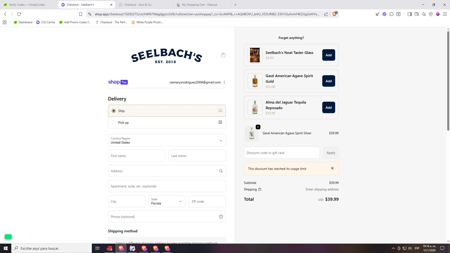 Coolzy checkout page showing Coolzy coupon code box | Screenshot taken by SimplyCodes community member on Jan 19, 2026