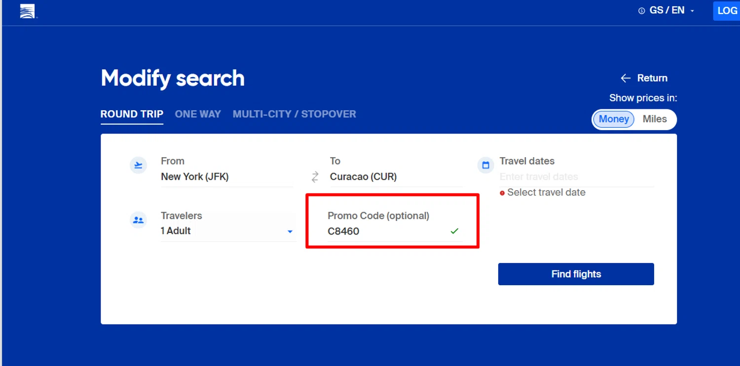 Copa Airlines promo code screenshot showing code C8460 applied at Copa Airlines checkout page. Uploaded by SimplyCodes community member morella687 on Feb 23, 2026