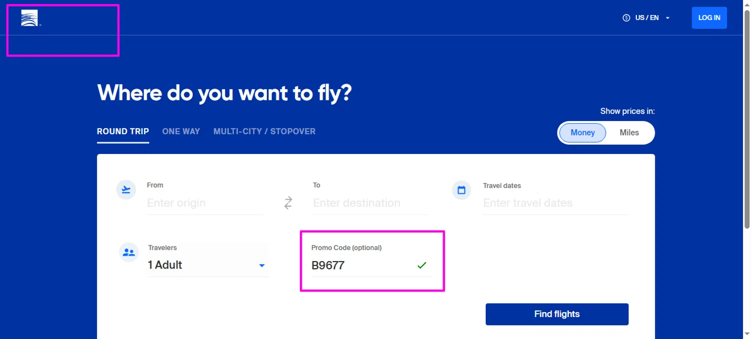 Copa Airlines promo code screenshot showing code B9677 applied at Copa Airlines checkout page. Uploaded by SimplyCodes community member mrdarcy on Feb 18, 2026
