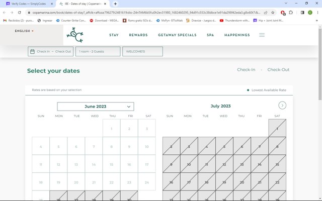 Copamarina Beach Resort & Spa checkout page showing Copamarina Beach Resort & Spa promo code box | Screenshot taken by SimplyCodes community member on Jun 26, 2023