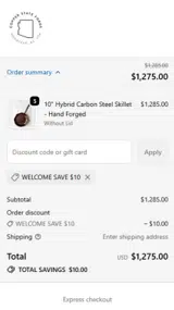 Copper State Forge coupon verification screenshot