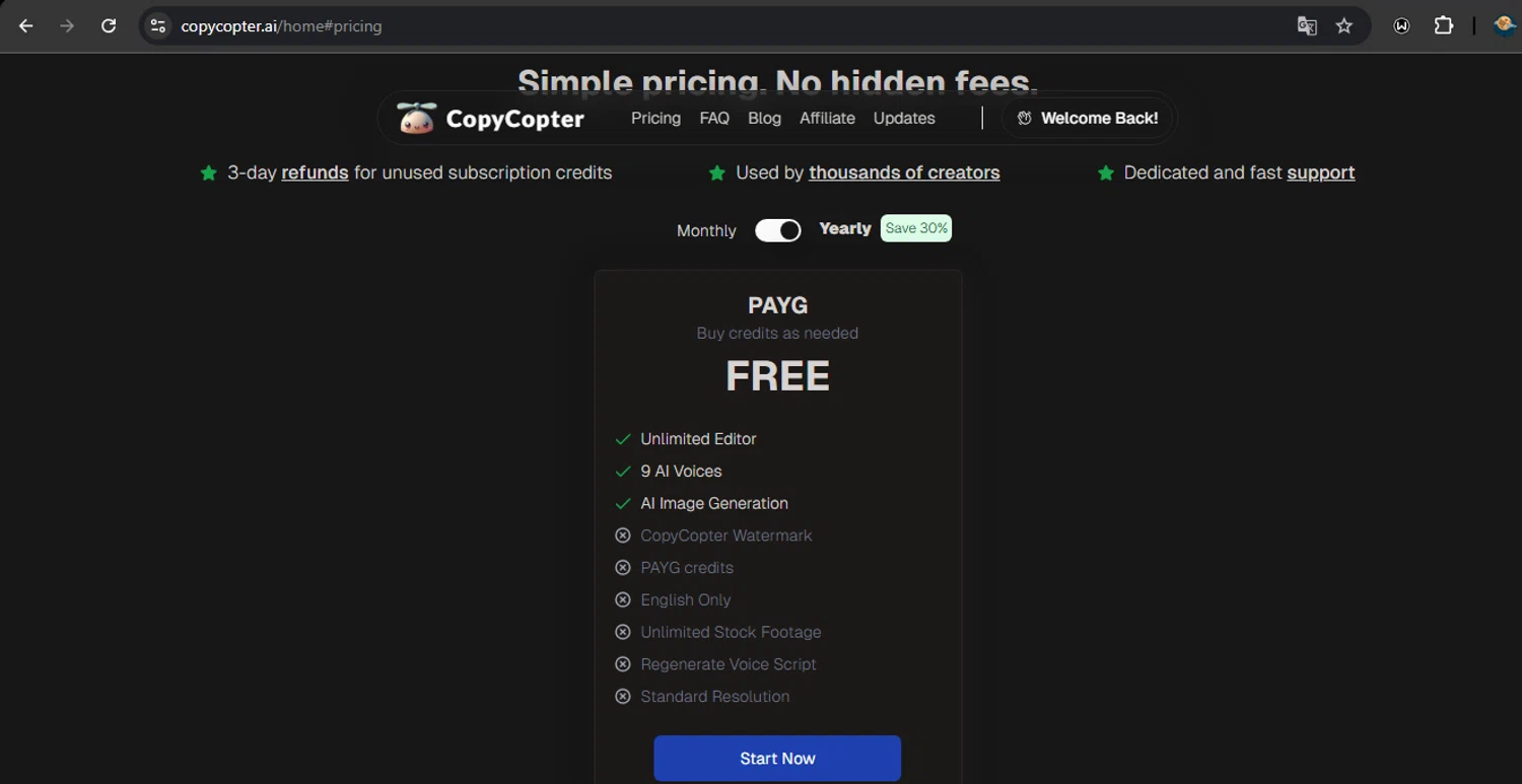 CopyCopter promo code screenshot showing code COPYCOPTER20 applied at CopyCopter checkout page. Uploaded by SimplyCodes community member RoyalSpotter5217 on Jun 23, 2025