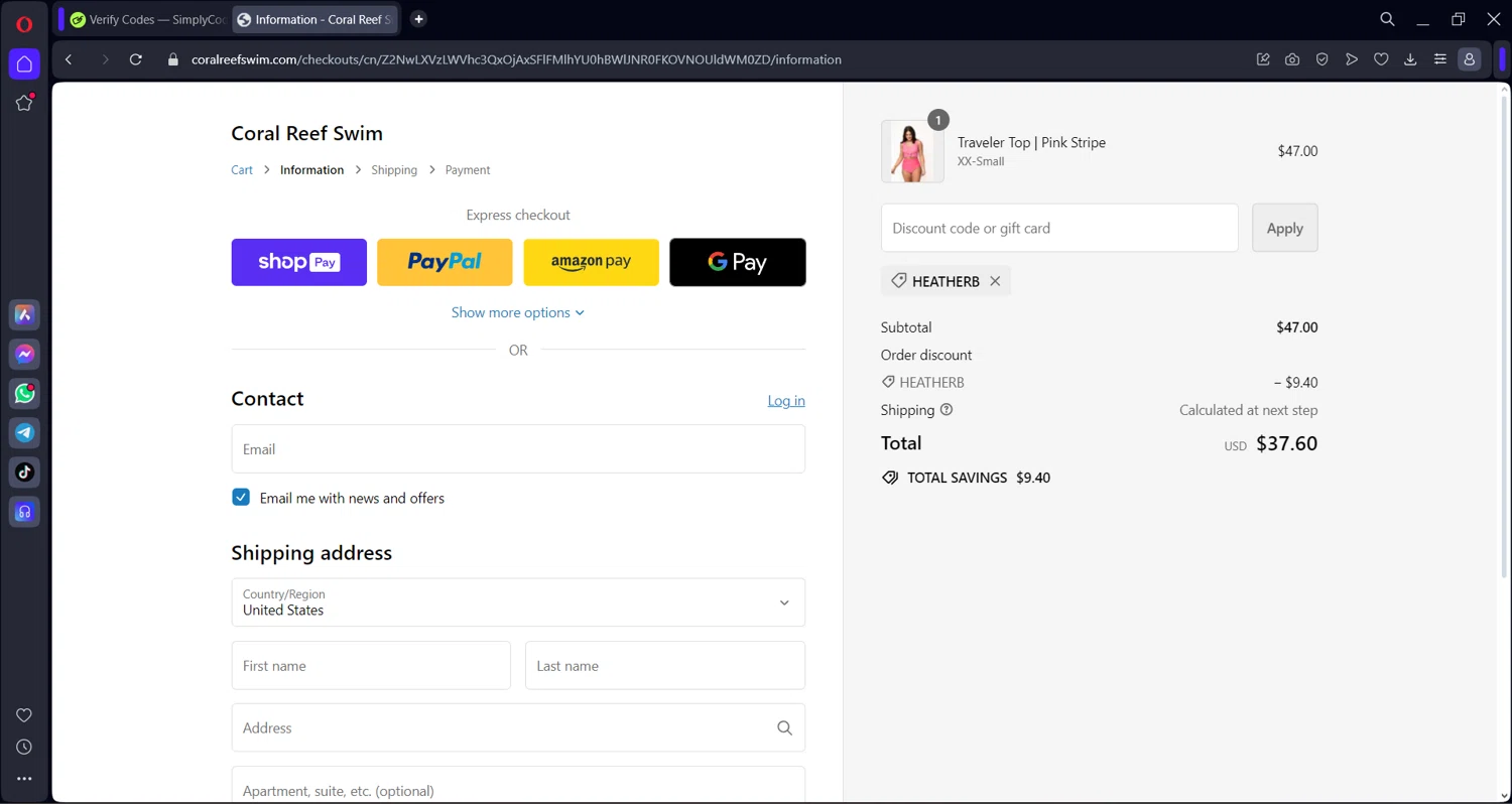 Coral Reef Swim Promo Codes 20 Off May 2024