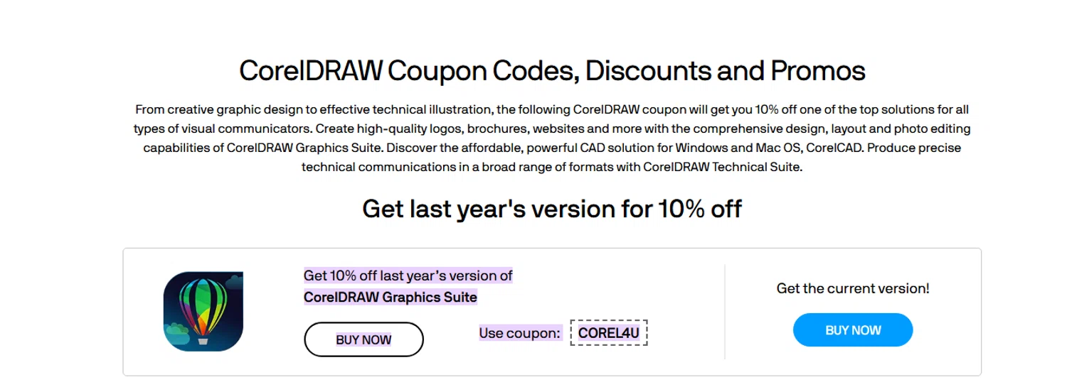 Corel Draw promo code screenshot showing code COREL4U applied at Corel Draw checkout page. Uploaded by SimplyCodes community member PaulSkenes on Jun 3, 2026
