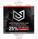 Coremark Metals coupon verification screenshot