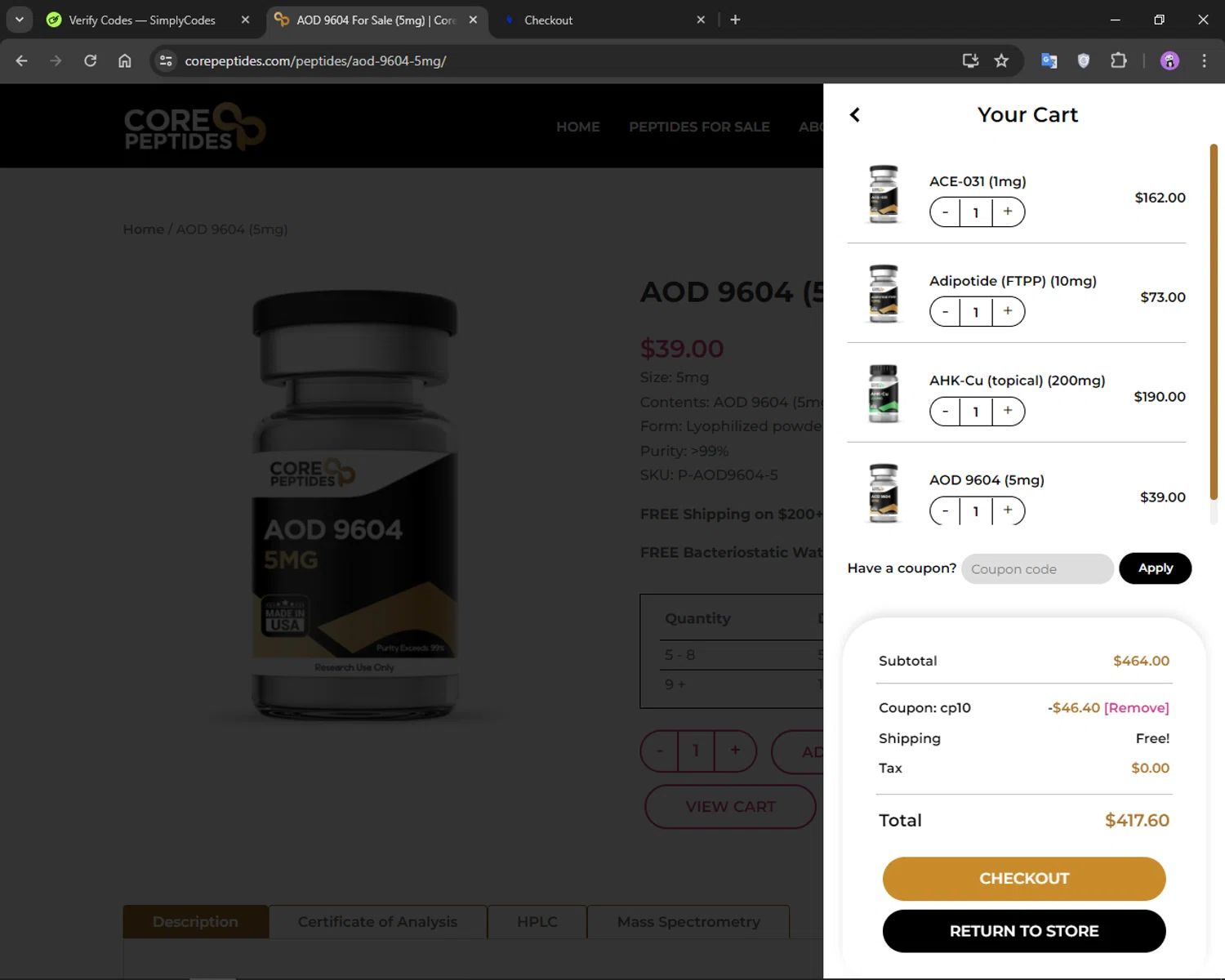Core Peptides Coupons 15 Off September 2024