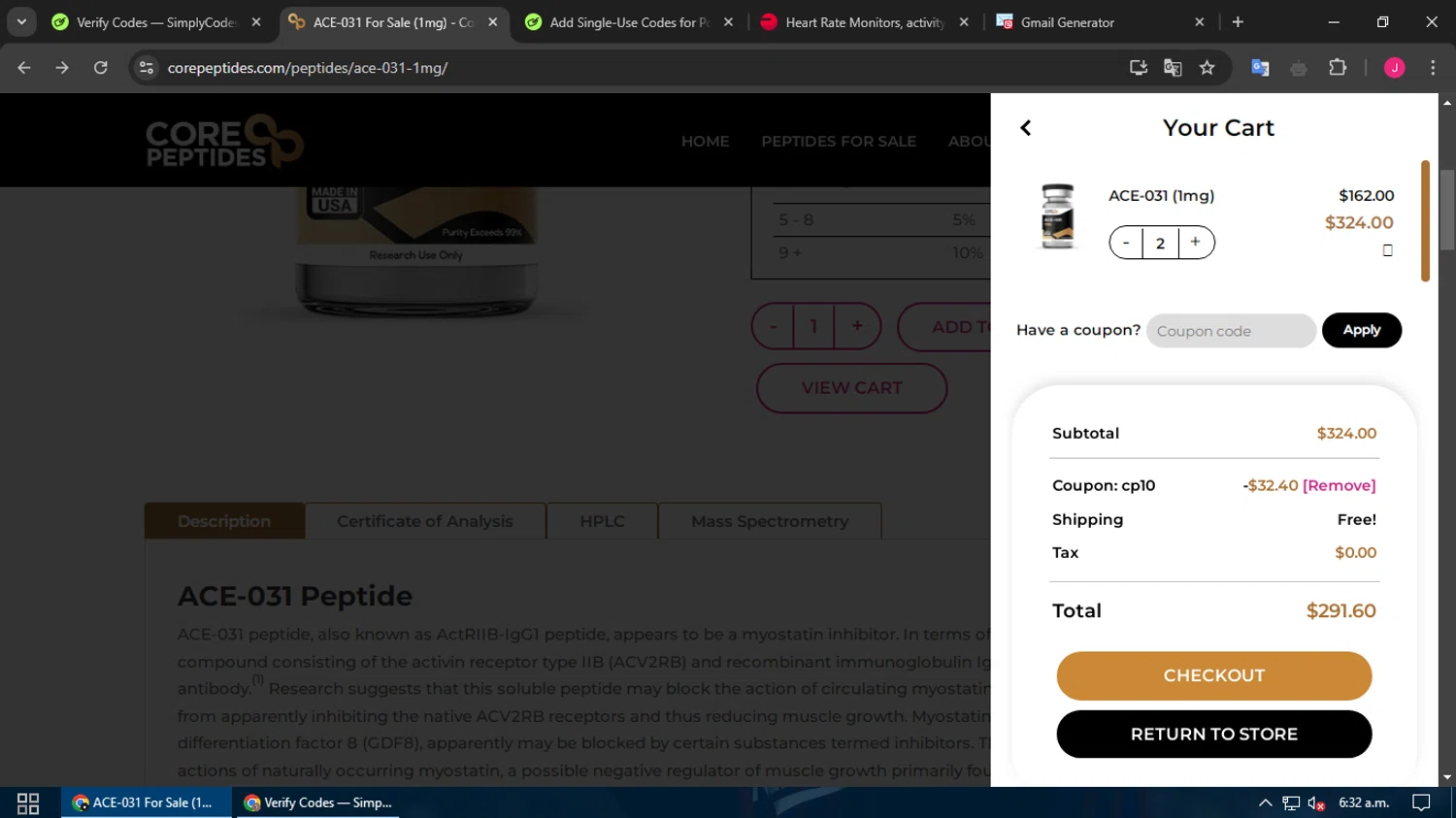 Core Peptides Coupons 15 Off October 2024