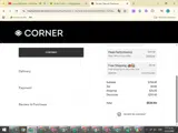 Corner coupon verification screenshot