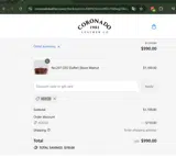 Coronado Leather coupon verification screenshot
