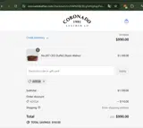 Coronado Leather coupon verification screenshot