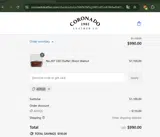 Coronado Leather coupon verification screenshot