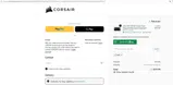 Corsair coupon verification screenshot