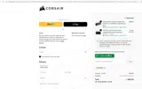 Corsair coupon verification screenshot