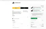 Corsair coupon verification screenshot