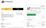 Corsair coupon verification screenshot