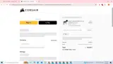 Corsair coupon verification screenshot