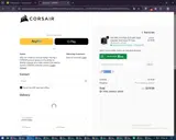 Corsair coupon verification screenshot