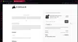Corsair coupon verification screenshot