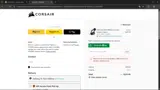 Corsair coupon verification screenshot