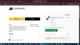 Corsair coupon verification screenshot